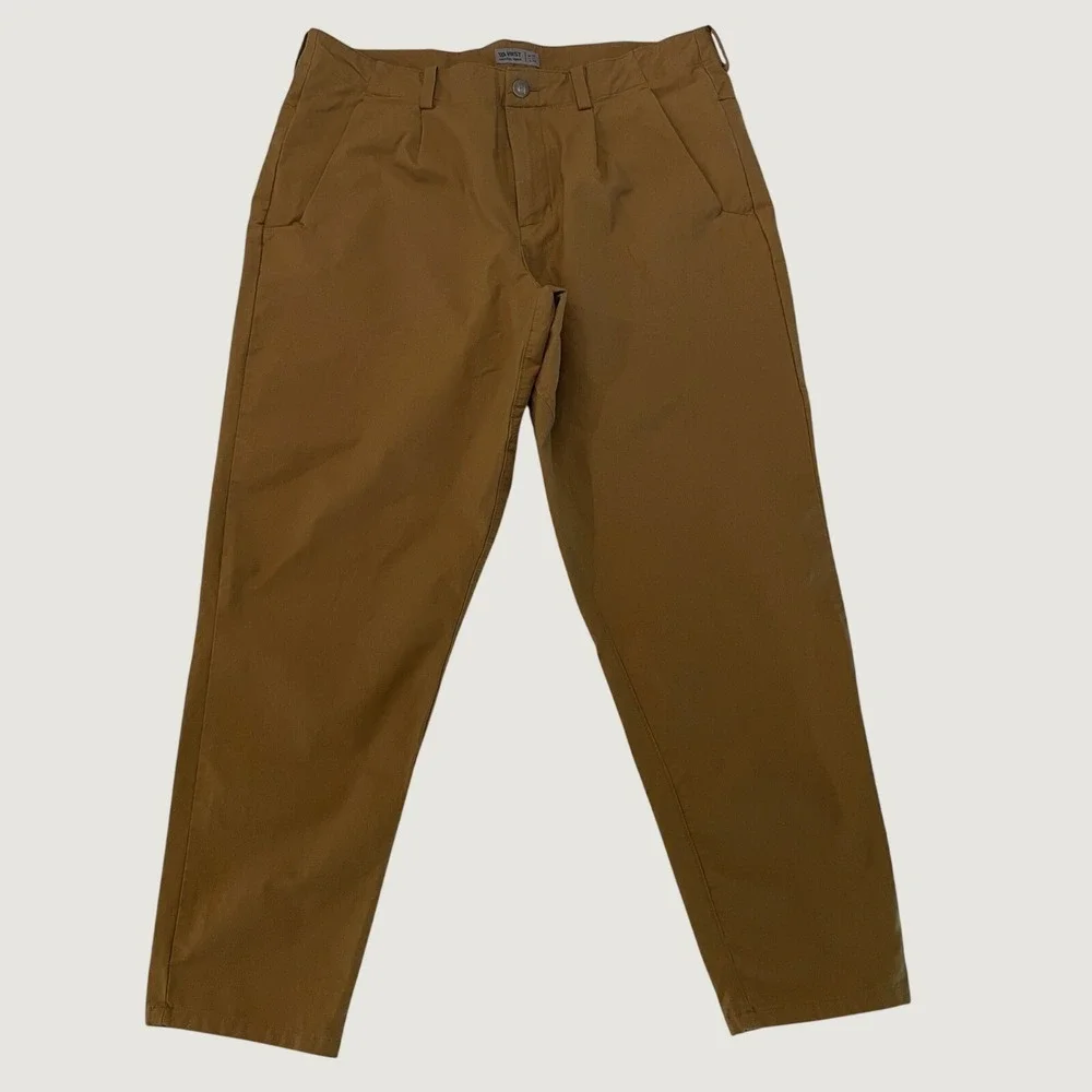 VRST Athletic Taper Mens Brown Chino Pants Size 36x32 Casual Trousers